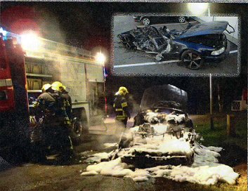 Henkirikoksen jälkeen miesten käytössä ollut Audi poltettiin.