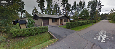 Kuva kertoo, että numero 2, mutta talo on numero 1. Kuva googlemaps.