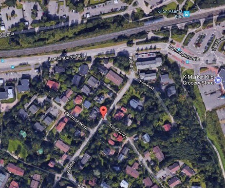 Puukotus tapahtui Kilon aseman ja Kilpitien liepeillä, vaikuttaa sille että raukan oli lopulta helppo päästä karkuun pahoin puukotettua rohkeaa uhria, ilman raukkamaista aseosuutta olisi tilanne päättynyt toisin.jpg