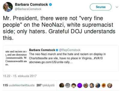 Barbaran viesti presidentti Trumpille, varmastikin tarkastettua faktaa.jpg