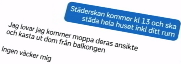Kuvakaappaus SVT:n videolta.