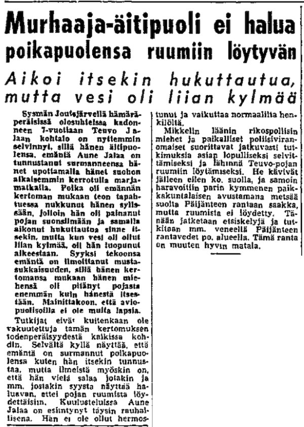 HS 30.10.1952 Teuvo Jalaa Sysmä.jpg