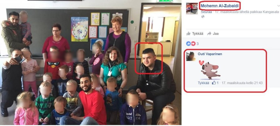 Nyt tämä etsitty rikollinen esiintyy tässä kuvassa.