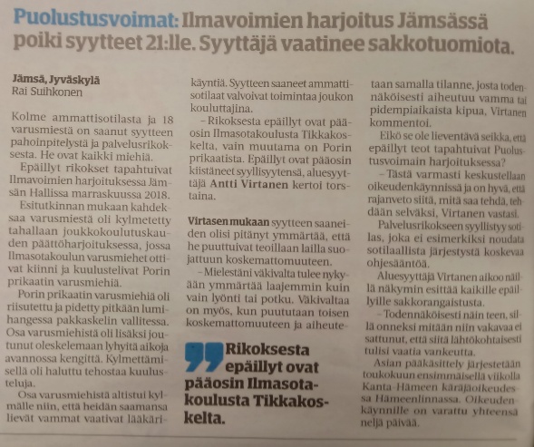 Sotureiden päät pölkylle.jpg