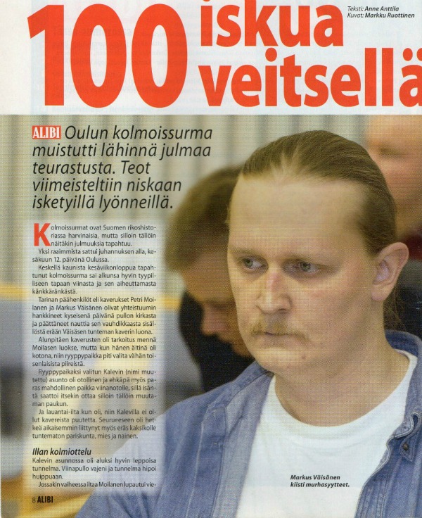 Ostaisitko tämän näköiseltä mieheltä käytetyn auton? Kuva Alibi 12/2004.