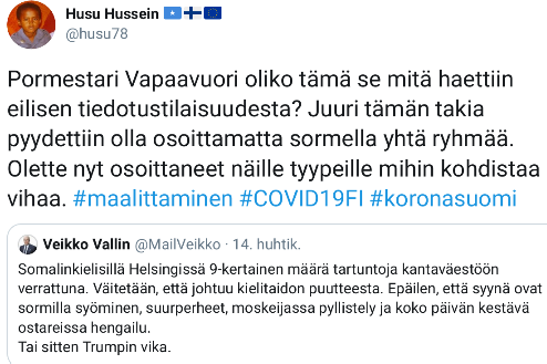 muka-mukamies nimeltään mm. Husu.