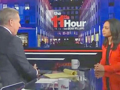 MSNBC Brian Williams ja New York Times-pomo Mara Gay haukkuivat Bloombergia rahankäytöstä.jpg