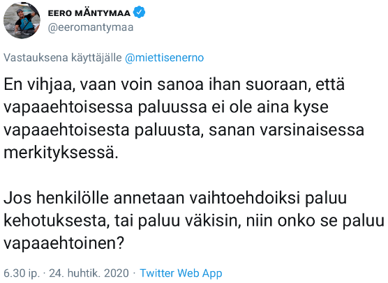 Ylen toimittajan näkemys omaehtoisesta paluusta Irakiin.png
