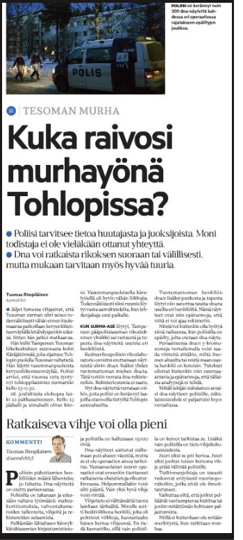 Tesoma Aamulehti uutinen.jpg