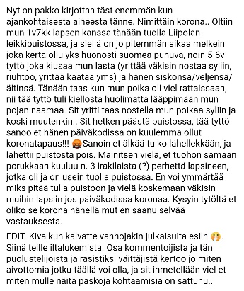 Aloitus puskaradiossa, huomaa ettei ongelma ole ulkomaalaisuus, vaan käytös monella eri tapaa.jpg