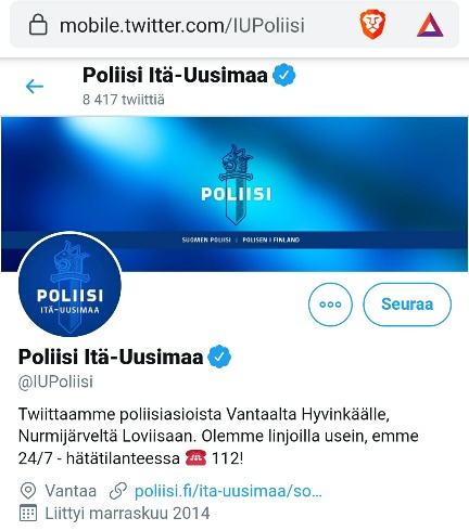 Itä-Uusimaan poliisin twittertili.jpg