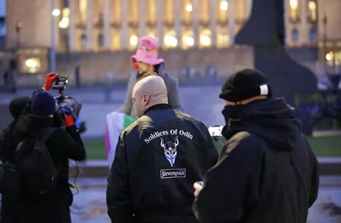 Soldiers of Odin perustettiin Kemissä vuonna 2015. Se kasvoi nopeasti Suomen suurimmaksi katupartiointiliikkeeksi.­KUVA: SEPPO SOLMELA