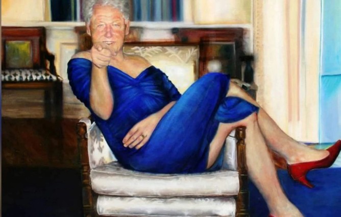 Bill Clinton in drag.