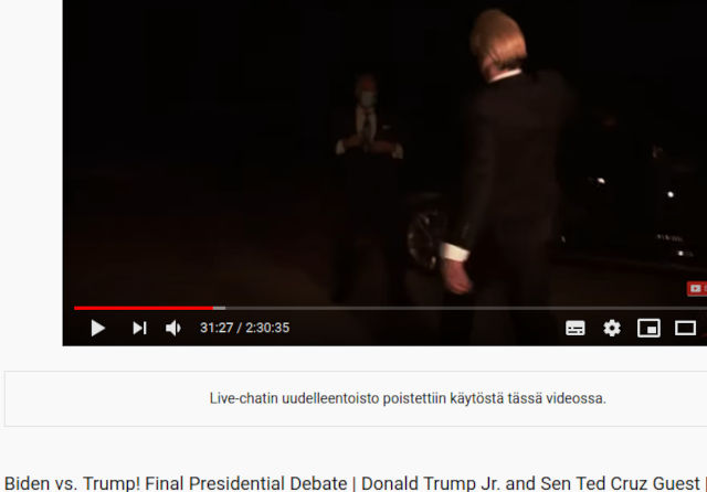 POTUS astelemassa areenalle ennen matsin alkua itsevarmana voitostaan!