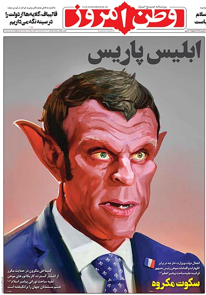 Vatanemrooz.ir 27.10.2020 (vol.12 no.3057) Macron.jpg