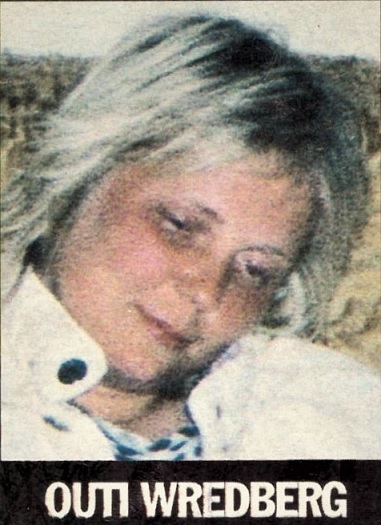 Outi Wredberg. Kuva perhealbumista / Alibi 3/1998.