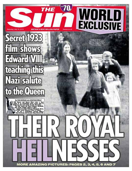 Kuningatar Elisabet II opetteli lapsena natsitervehdystä Edward-setänsä kannustamana.jpg