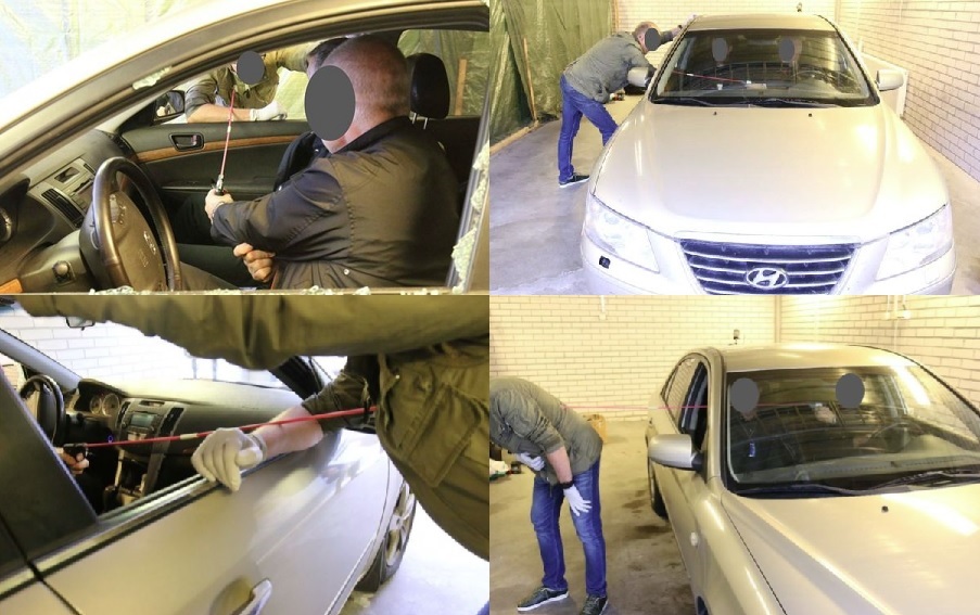 Kuvat poliisin rekonstruktiosta. KRP.