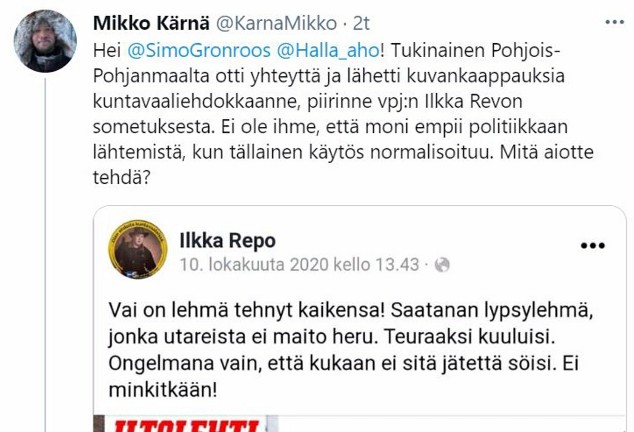 Kärnä maalitti pahaa persunatsia vanhasta lehmätokaisusta sopivasti kuntavaalien alla.jpg