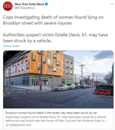 Estelle Davis, 61v, löytyi kuolleena kadulta, yliajoa epäiltiin.jpg