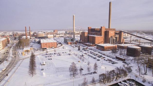 Suurmoskeija tulisi 2020-luvulla lakkautettavan Hanasaaren voimalan tontille Sörnäisiin. Moskeija ja palvelu-, koulutus- ja konferenssikeskus olisi kooltaan esimerkiksi yli puolet verrattuna Musiikkitaloon. (KUVA: JUHA METSO)