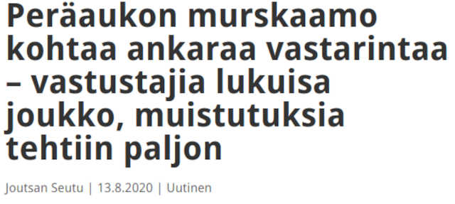 Peräaukon murskaamosta ei pidetä ajatuksena.jpg