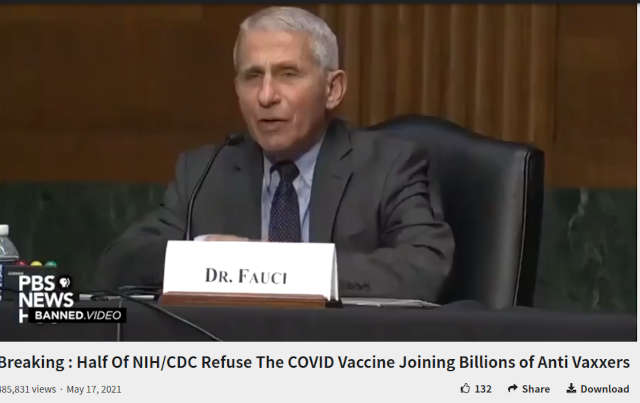 Faucin oma NHI ja CDC-henkilöstö eivät vaikuta luottavan rokotteisiin, vaikka työskentelevät terveydenhuollossa ja -tutkimuksessa.jpg