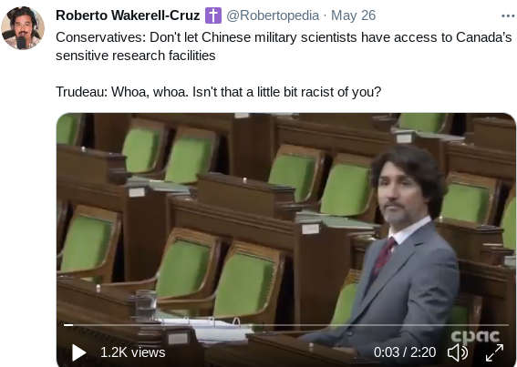 Kanadan pääministeri Trudeau syyttämässä maansa bioturvallisuudesta huolestunutta poliitikkoa rasismista.jpg