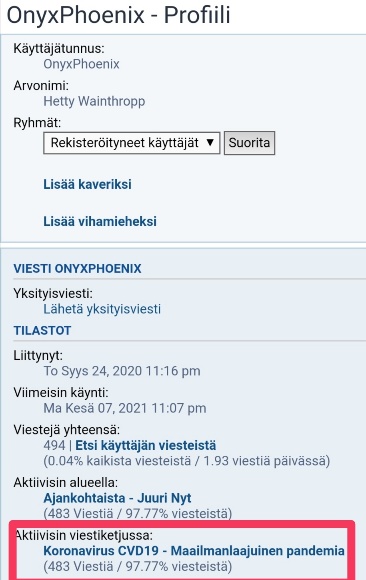 Korona sairastuttaa ihmisiä monin tavoin, pakkomielteinen virallisen totuuden selittely on yleinen.jpg