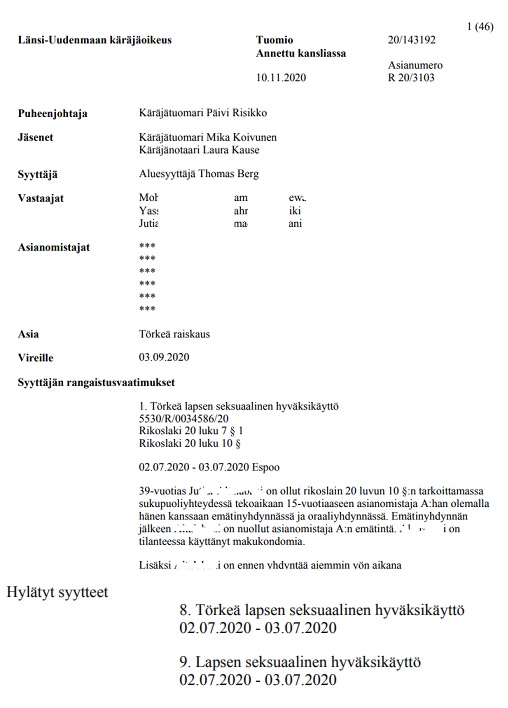Mikä oli totuut tästä?