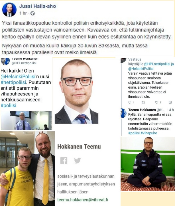 Vihapuhepoliisi Teemu Hokkanen, Vihreä PolPo-aktivisti, islam lähellä sydäntään, suomalaisuus ei.jpg