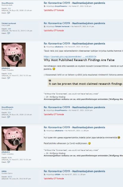 Turpa kiinni kun kärsä puhuu