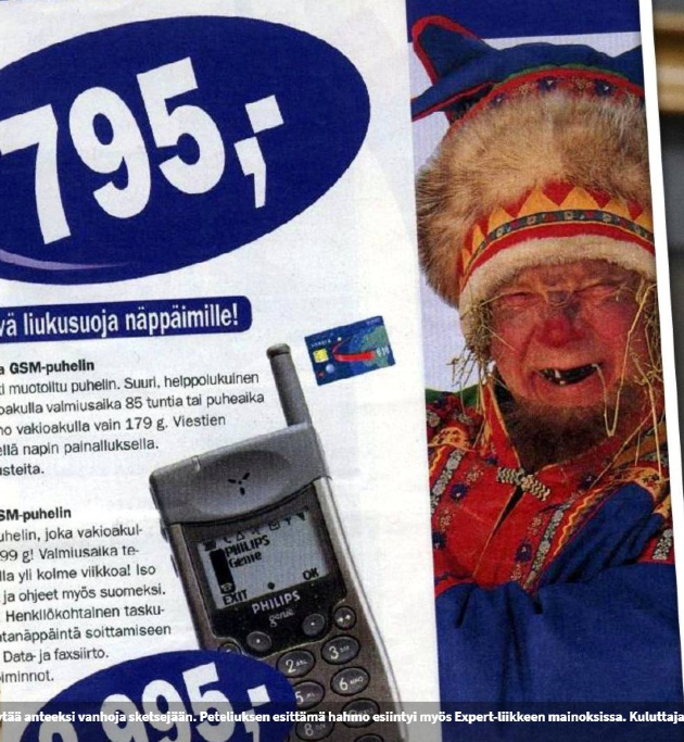 Tuleeko mieleen muita saamelaismainoksia kuin tämä Paska-Pekka Peteliuksen rasistinen pläjäys.jpg