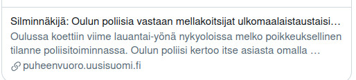 matut hyökköö uusisuomi sitten sensuroi: <br />Tämä poistettiin palvelusta.
