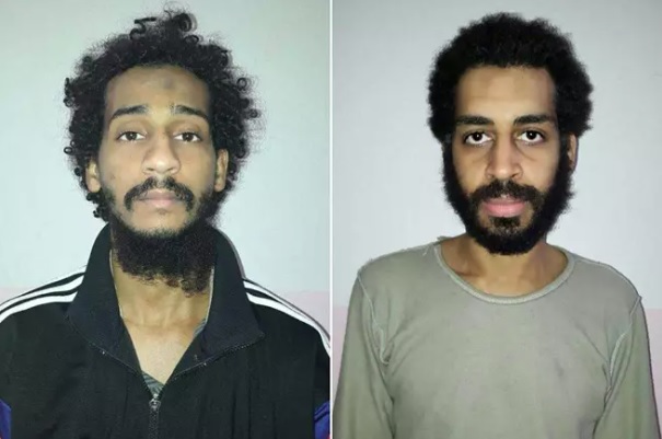 El Shafee Elsheikh (vas.) ja Alexanda Kotey KUVA: SYRIAN DEMOCRATIC FORCES / AFP