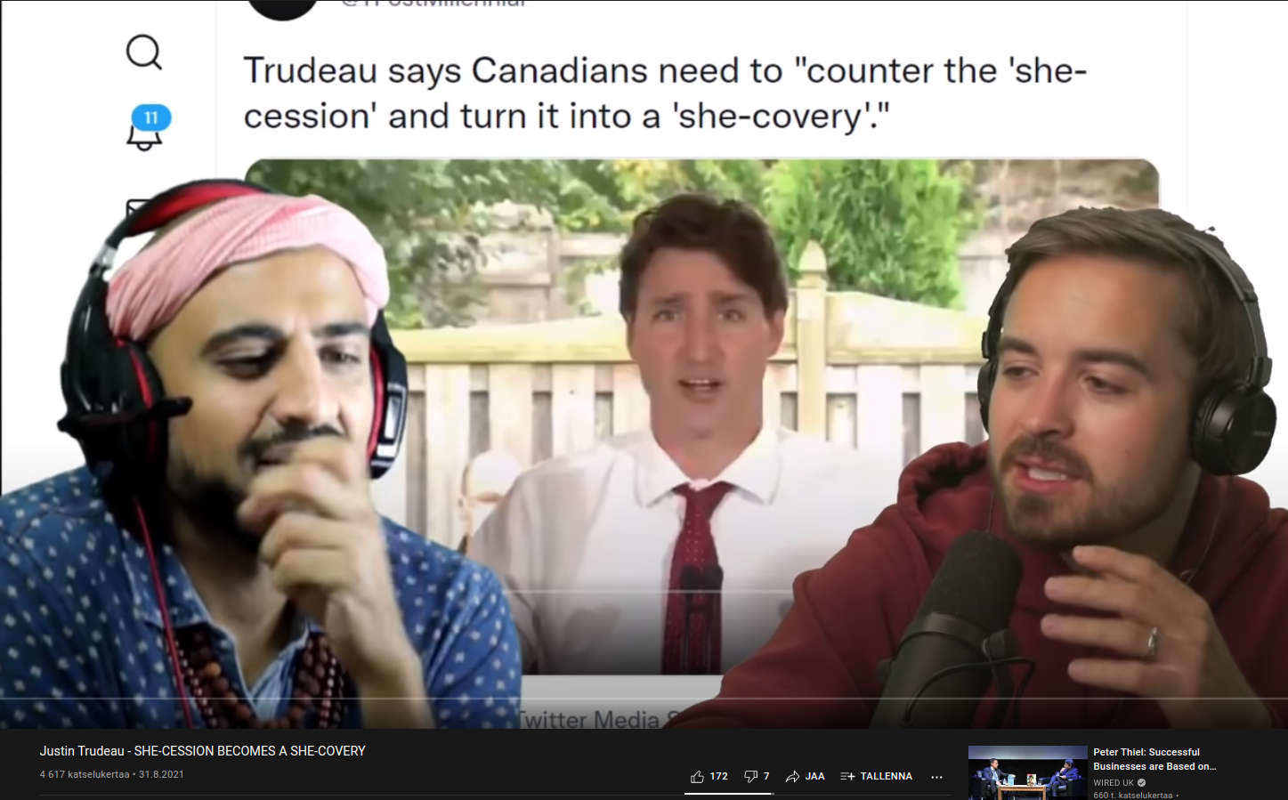 Trudeau keksii uusia sanoja.