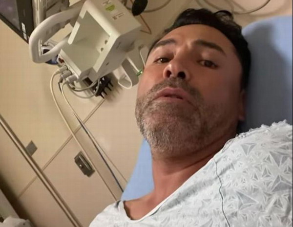 Oscar De la Hoya hoidossa koronan takia