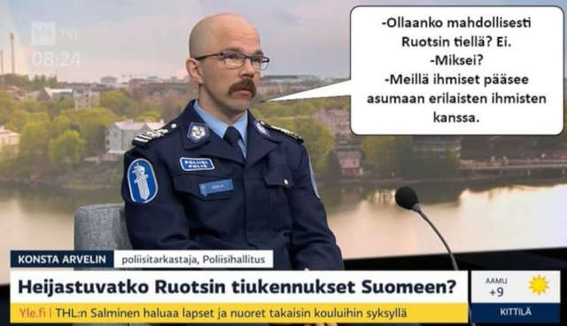 Ei olla ruotsin tiellä, sanoo Arvelin, koska Suomi on erilaisempi yhteiskunta kuin Ruotsi ja erilaiset asuvat erilaisten kanssa.jpg