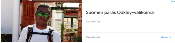 Varuste.net mainostaa aurinkolaseja...jpg