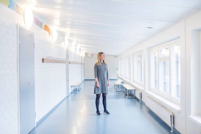 Kymmenen vuotta sitten Alviina Alametsä juoksi tätä käytävää pitkin niin lujaa kuin pystyi. Kuva: Lauri Rotko