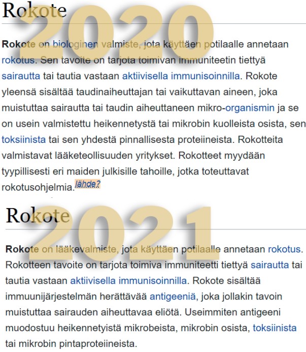 Rokote 2020 vs. 2021, nyt myös Suomessa!