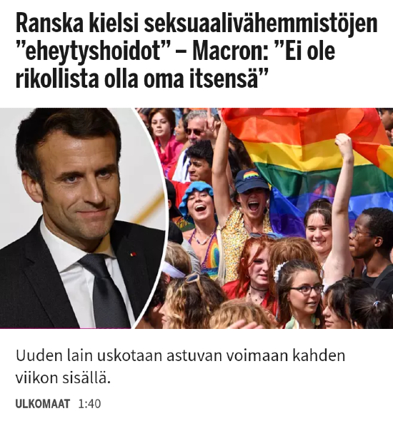 Elääkö homoseksuaaliksi väitetty presidentti Macron lumeavioliitossa.. .jpg