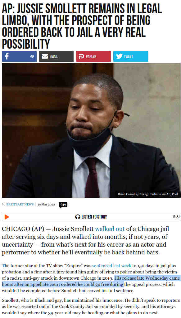 Rasistinen valehtelija ja vihanlietsoja Jussie ameriikan husu Smollett päästettiin vapaaksi valituksen käsittelyn ajaksi - tulevaisuus varmaan eri kuin halusi ennen temppuaan.jpg