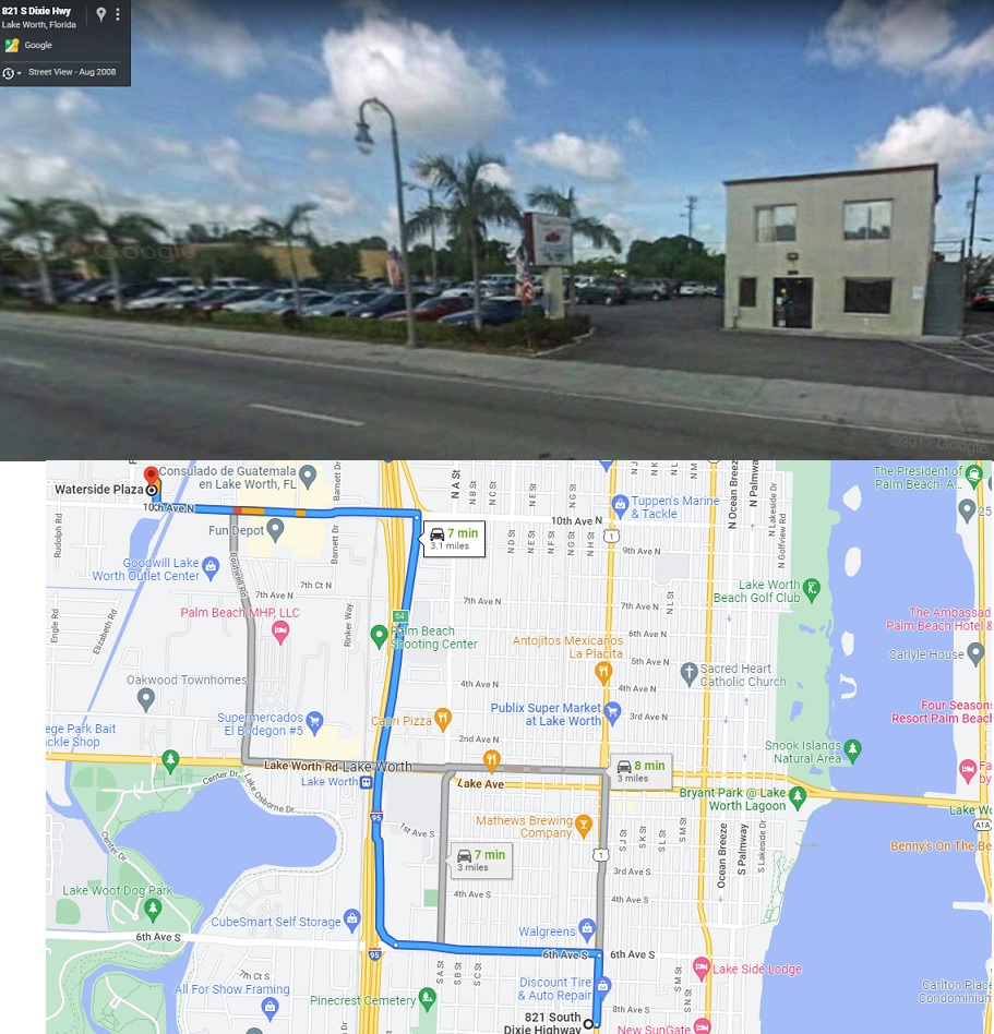 Kuva ja kartta googlemaps.