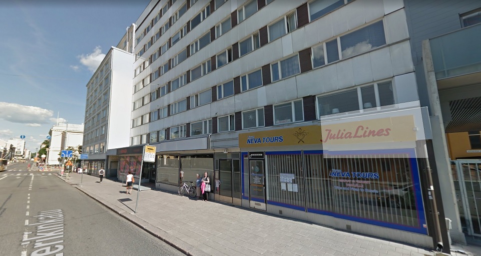 Sama talo 20 vuotta myöhemmin. Täältä Härmäläinen sai kuolemankyydin.