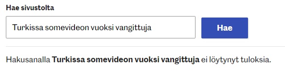 Haku Etelä-Suomen Sanomista 14.12.2022.