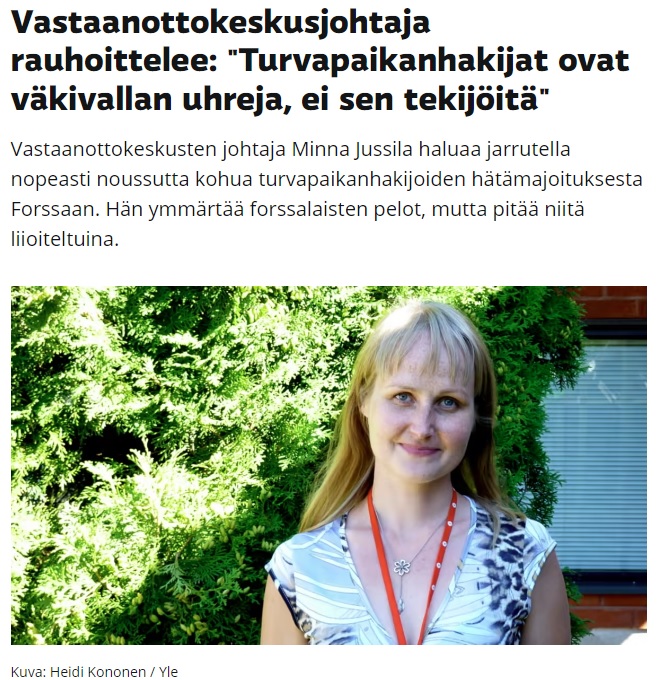 Koko artikkeli: https://yle.fi/a/3-8244304 21.8.2015.