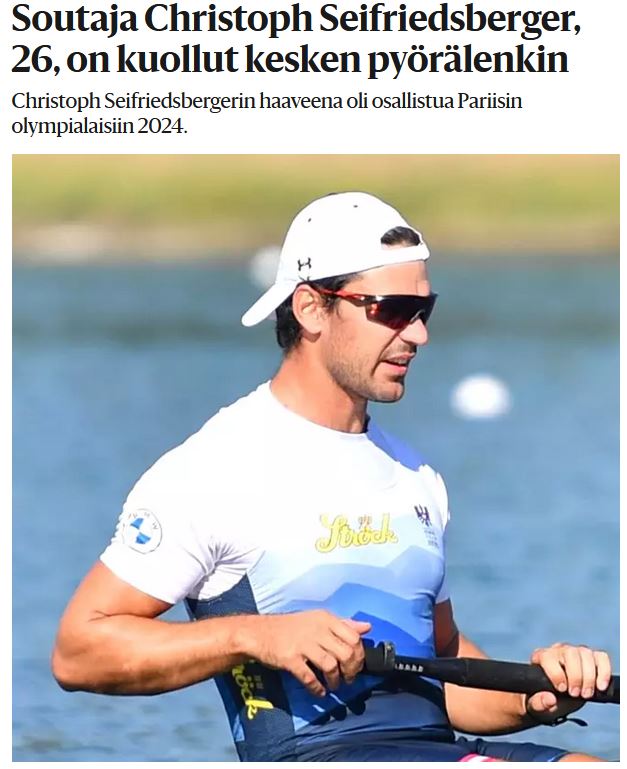 Soutaja Christoph Seifriedsberger, 26, on kuollut kesken pyörälenkin.JPG