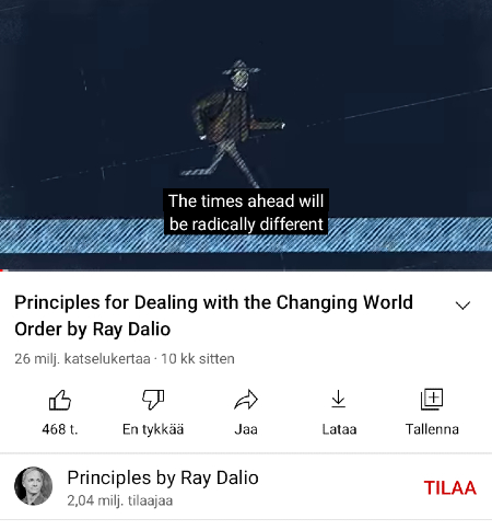 Ray Daliolla on hyviä videoita YouTubessa, kuten tämä kuvassa esitelty..jpg
