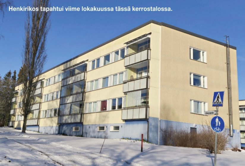 Tässä talossa tapahtui ikäviä. Kuva Alibi 3/2023.